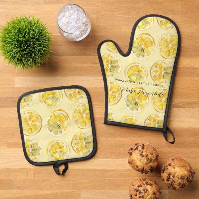 Set De Manoplas Cuando la Vida te Da Limones (De arriba hacia abajo)