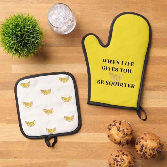 Set De Manoplas Cuando la Vida te Da Limones Sé un Squirter (De arriba hacia abajo)