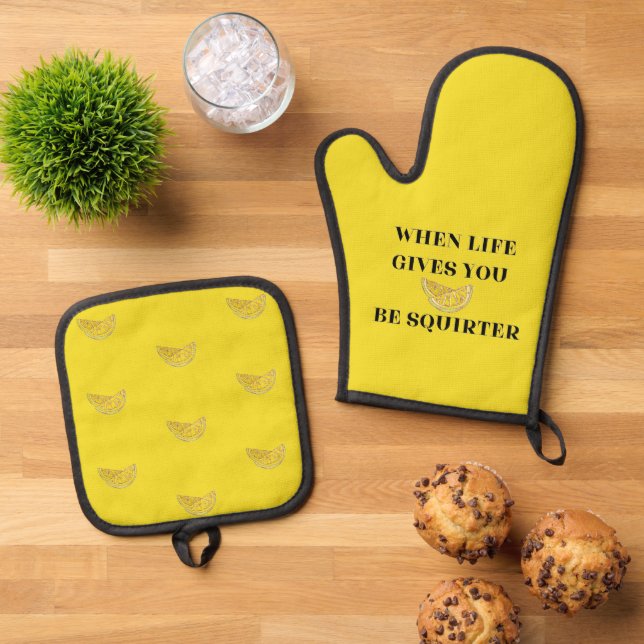 Set De Manoplas Cuando la Vida te Da Limones Sé un Squirter (De arriba hacia abajo)