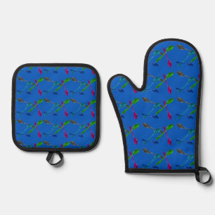 Set De Manoplas Cucharas de cocina metálicas manoplas de horno y a