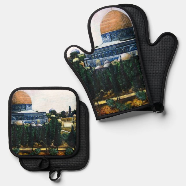 Set De Manoplas Cúpula de la roca, Jerusalén (Anverso/Reverso)