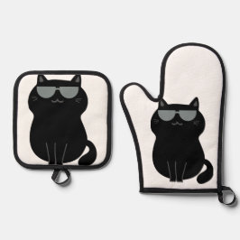 Set De Manoplas Cute Cat - I run this house now!