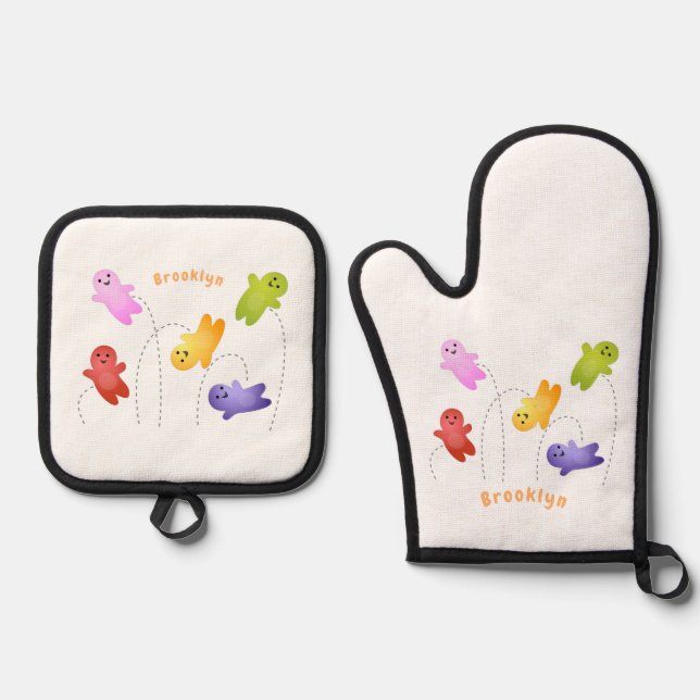 Set De Manoplas Cute jelly bebés dulces personalizado (Anverso)