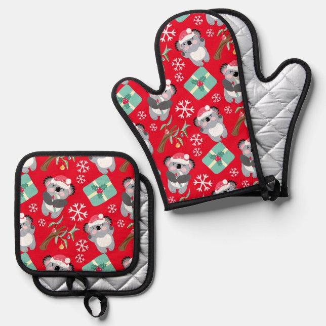 Set De Manoplas Cute Koala (Anverso/Reverso)