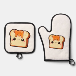 Set De Manoplas Cute Toast 