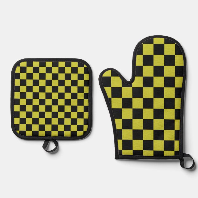 Set De Manoplas Cyber lyme checkerboard pattern (Anverso)