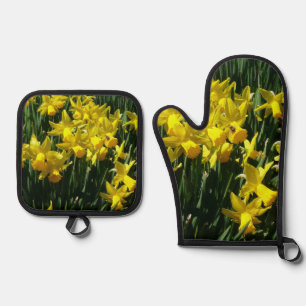 Set De Manoplas Dafóditos amarillos I