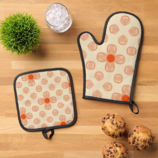 Set De Manoplas Dainty Dot Florals