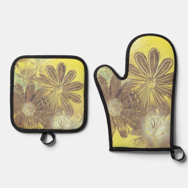 Set De Manoplas Daisies y Dandelions (Anverso)