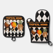 Damas De Fruta Tropical personalizado En Blanco Y