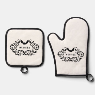 Set De Manoplas Damask Glam Bat Personalizado