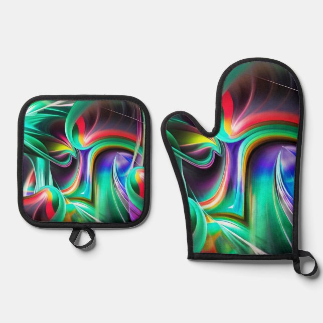 Set De Manoplas Dancing Neon Lights (Anverso)