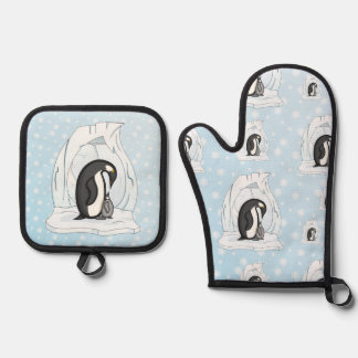 Set De Manoplas Davin y Annie los pingüinos