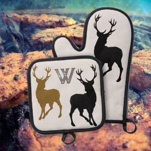 Set De Manoplas Deer Hunter Antlers Woodsman