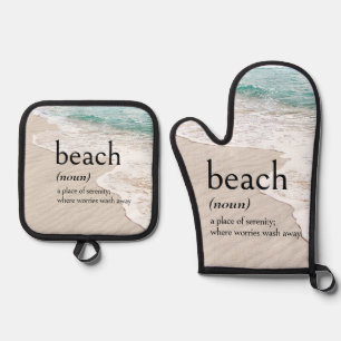 Set De Manoplas Definición De PLAYA A Orillas Del Mar