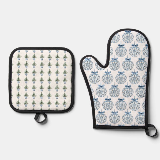 Set De Manoplas Delantal de Navidad (Anverso)