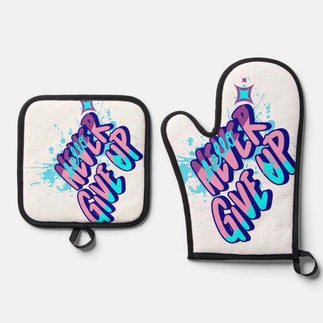 SET DE MANOPLAS DELANTERAS NUNCA SE RINDEN (Anverso)