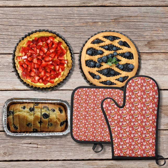 Set De Manoplas Desayuno suave y fruta roja (Subido por el creador)