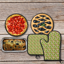 Set De Manoplas Desayuno suave y fruta verde