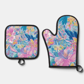 Set De Manoplas Devina Lily - Anenome Collette Oven Mitt & Pot Hol