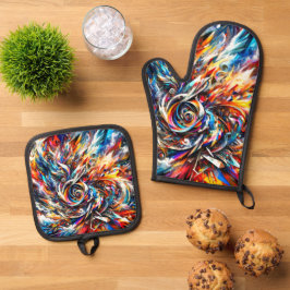 Set De Manoplas Diseño artístico