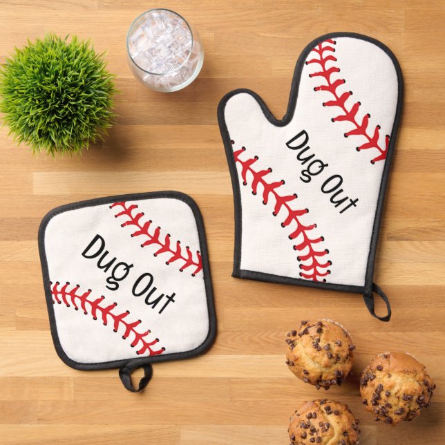 Set De Manoplas Diseño de béisbol (De arriba hacia abajo)