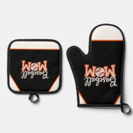 Set De Manoplas Diseño de caja de regalo "Baseball Mom “Baseball M
