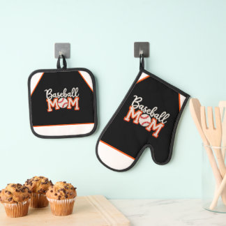 Set De Manoplas Diseño de caja de regalo "Baseball Mom “Baseball M