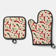 Diseño de chili | Manopla de horno
