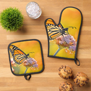 Set De Manoplas Diseño de cierre de mariposa majestuosa