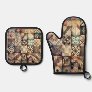 Set De Manoplas Diseño de conjunto de parches anticuado