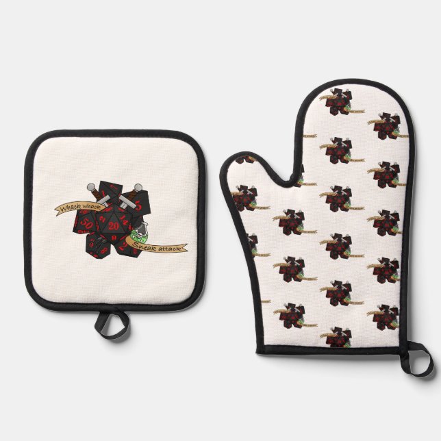 Set De Manoplas Diseño de dados de moda (Anverso)