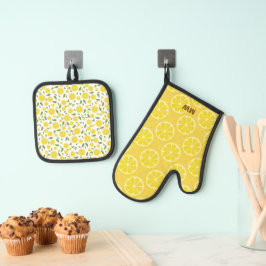 Set De Manoplas Diseño de limón lindo