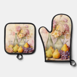 Set De Manoplas Diseño de naturaleza muerta