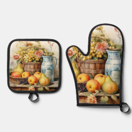 Set De Manoplas Diseño de naturaleza muerta
