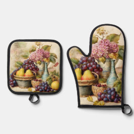 Set De Manoplas Diseño de naturaleza muerta