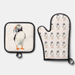 Set De Manoplas Diseño de Puffin