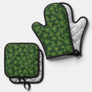 Set De Manoplas Diseño de Shamrock