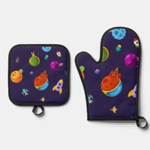 Set De Manoplas Diseño espacial