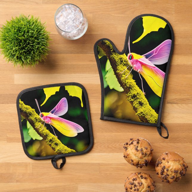 Set De Manoplas Diseño vibrante de ramas (De arriba hacia abajo)