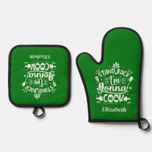 Set De Manoplas Diversión personalizada Retroceder Voy A Cocinar V