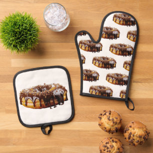 Set De Manoplas Donut decadente de SlipperyJoe's cubierto de grues