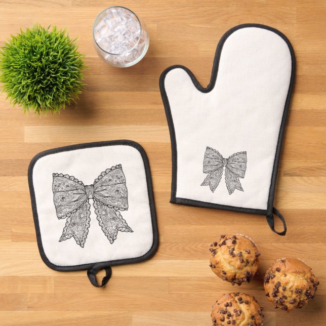 Set De Manoplas Doodle Bow (De arriba hacia abajo)