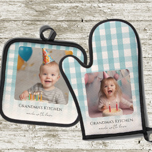 Set De Manoplas Dos nietos de la cocina de la abuela