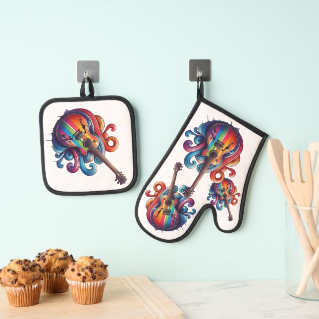 Set De Manoplas Drin Sound Wood Wall Art (Insitu (colgante))