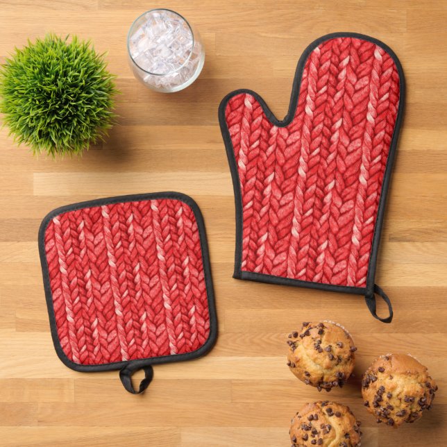 Set De Manoplas Ducha de Novia Suéter Rojo (De arriba hacia abajo)