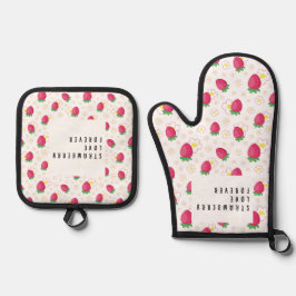 Set De Manoplas Dulce amor de fresa.