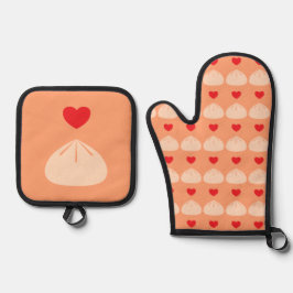 Set De Manoplas Dumpling Love Cantaloupe
