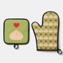 Set De Manoplas Dumpling Love Matcha