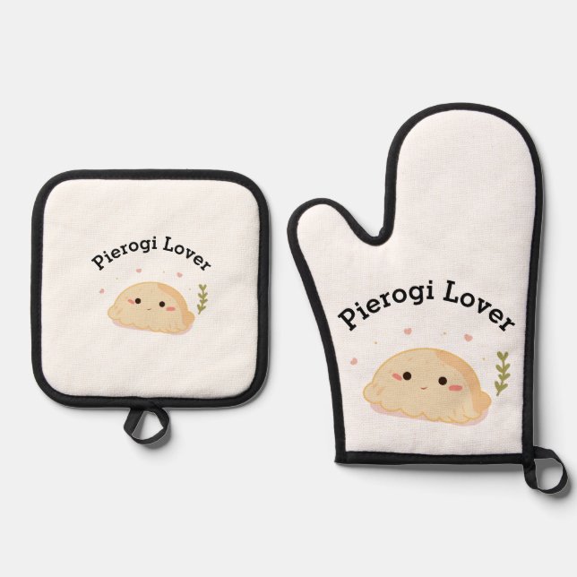 Set De Manoplas Dumpling Lover Pierogi Lover (Anverso)